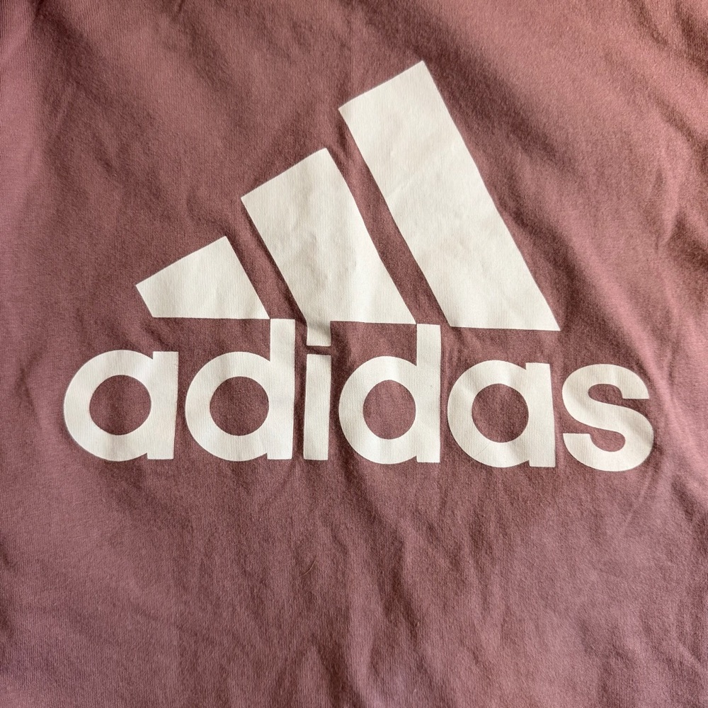 Adidas Women’s Pink/Mauve Logo Tee Size M Golf Athletic T-Shirt Casual Sporty - Picture 4 of 7